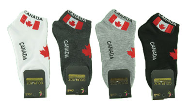 مشخصات، قیمت و خرید عمده جوراب مچی نخی زنانه و مردانه طرح پرچم کانادا