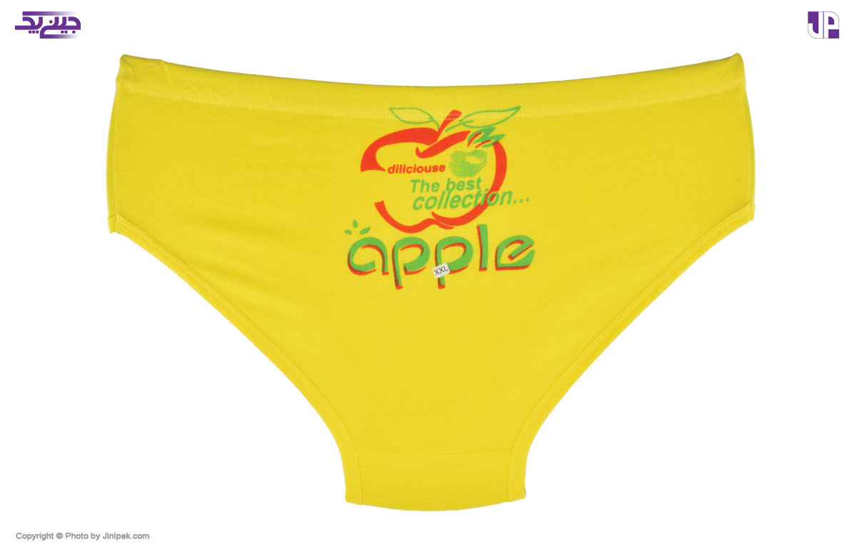 فروش عمده شورت زنانه نخ پنبه پشت چاپ رنگی تولیدی میری طرح سیب با ارسال رایگان به سراسر کشور