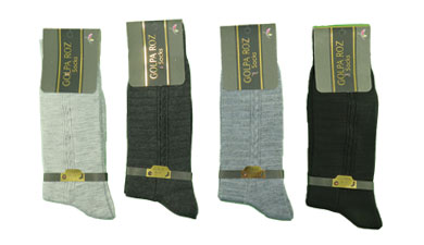 مشخصات، قیمت و خرید عمده جوراب نخی مردانه ساق بلند دو سیلندر طرح راه‌راه