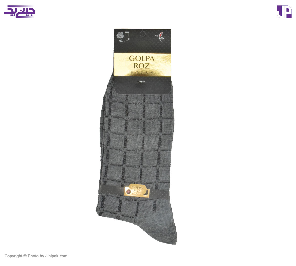 مشخصات، قیمت و خرید عمده جوراب نخی مردانه دو سیلندر طرح دار تولیدی گل پا